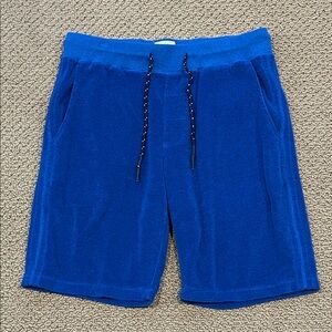 Surfside Supply Cobalt Blue Terry Drawstring Shorts size Medium